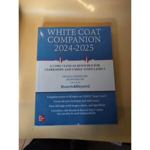 White Coat Companion 2024-2025 See Pics. New‎ Book Damaged Back Cover